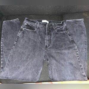 Abercrombie & Fitch Dark Gray Women's Straight Leg Jeans